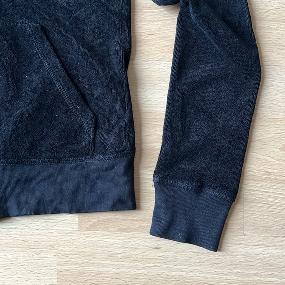 Juicy Couture Cotton Velour Mockneck Track Jacket - Black - Picture 3 of 5